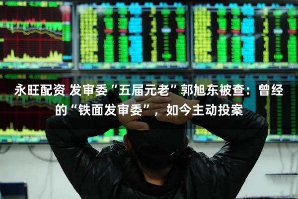 永旺配资 发审委“五届元老”郭旭东被查：曾经的“铁面发审委”，如今主动投案